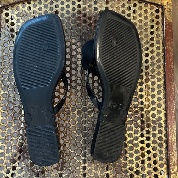 Jeffrey Campbell Black Floral Jelly Sandals - Picture 5 of 5